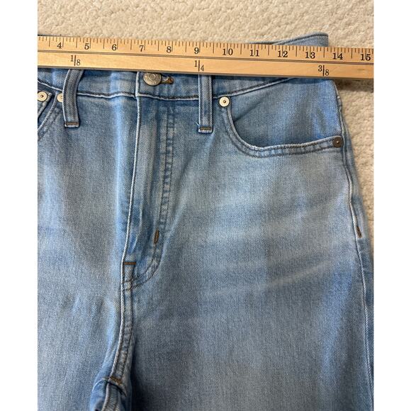 Madewell Womens Slim Wide Leg Crop Denim Jeans Size 27 - Picture 3 of 7